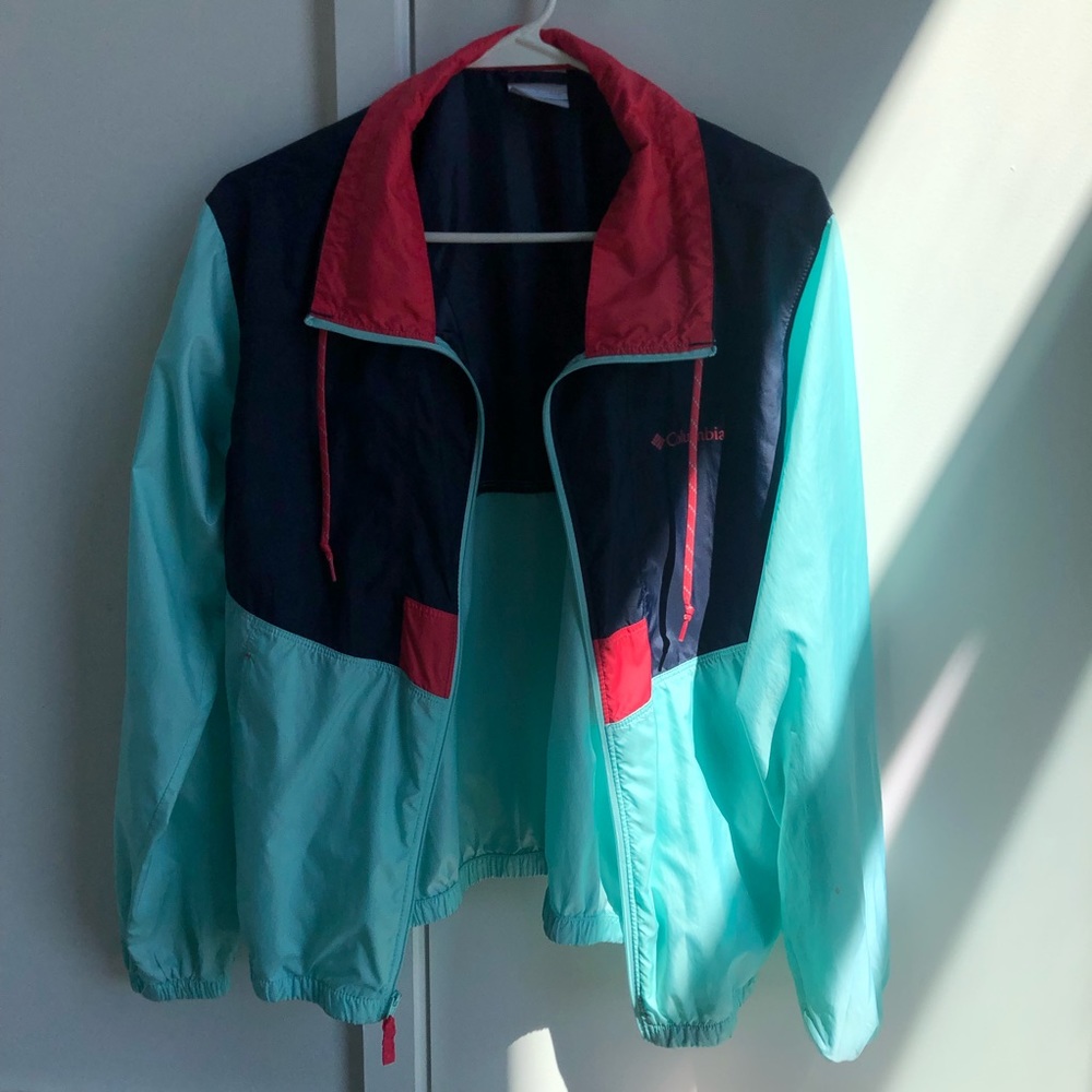 Columbia color block wind breaker